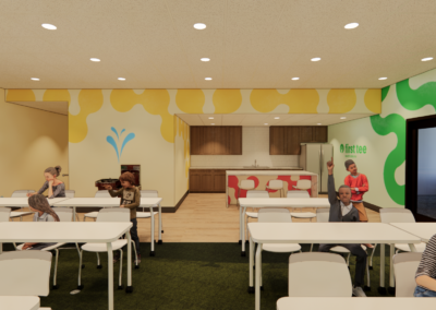 First Tee Sioux Falls interior - youth golf program facility and recreation design, South Dakota