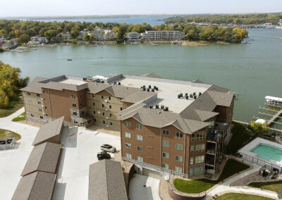 Stillwater Condos building facade - multi-family residential architecture, Iowa