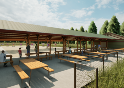 SD Game Fish Parks Outdoor Campus East Archery Expansion Phase 1 rendering Sioux Falls South Dakota Stone Group Architects