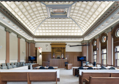Plymouth County Courthouse interior - historic building renovation, Iowa