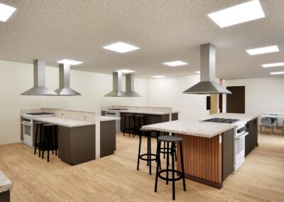 SD Game Fish Parks Outdoor Campus East Archery Expansion Phase 2 kitchen rendering Sioux Falls South Dakota Stone Group Architects
