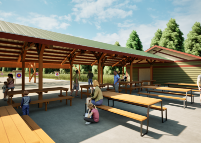 SD Game Fish Parks Outdoor Campus East Archery Expansion Phase 1 rendering Sioux Falls South Dakota Stone Group Architects
