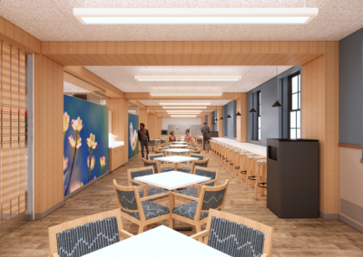 VA veterans canteen renovation plan - food service facility architecture, South Dakota