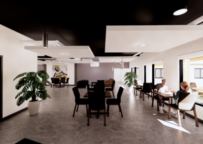 Jitters café tenant - commercial building renovation, Sioux City Iowa