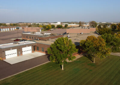 SD DOT Sioux Falls Maintenance Shop office addition government facility aerial view Stone Group Architects South Dakota