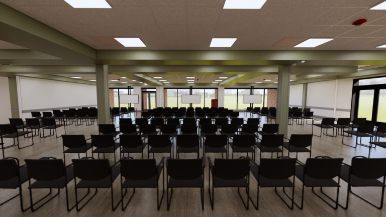 VA Temple EHRM training room interior - VA healthcare facility design, Temple Texas