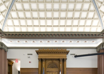 Plymouth County Courthouse historic interior view - preservation architect, Iowa