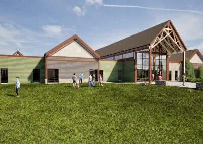 SD Game Fish Parks Outdoor Campus East Archery Expansion Phase 2 rendering Sioux Falls South Dakota Stone Group Architects