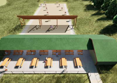 SD Game Fish Parks Outdoor Campus East Archery Expansion Phase 1 rendering Sioux Falls South Dakota Stone Group Architects