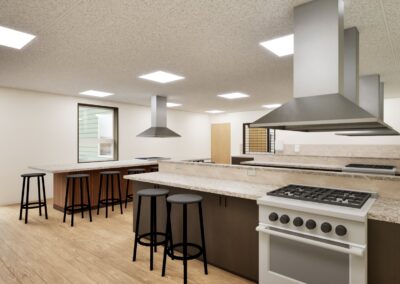SD Game Fish Parks Outdoor Campus East Archery Expansion Phase 2 kitchen rendering Sioux Falls South Dakota Stone Group Architects