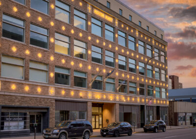 Motor Mart Commerce Building renovation - historic preservation architect, Iowa