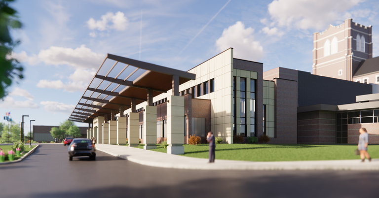 VA front lobby primary care addition - VA healthcare facility design, Sioux Falls SD