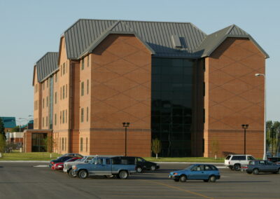 NDSU Living Learning Center exterior - educational facility design, Fargo ND