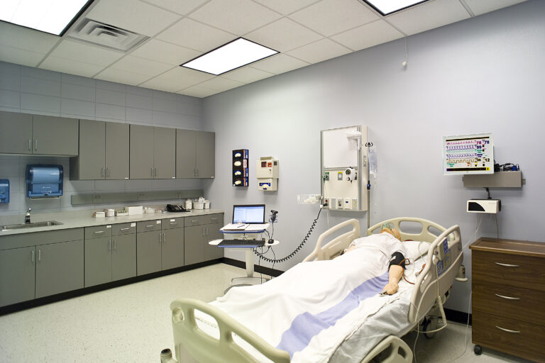 SDSU Clinical Learning simulation lab - clinical learning environment design, South Dakota