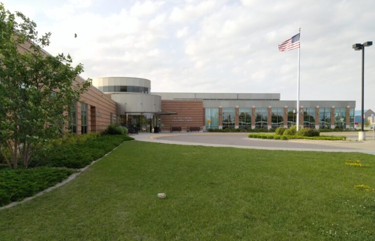 Dr. James Carlson Library interior - public library design, Fargo North Dakota