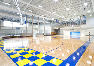 SDSU Wellness Center gymnasium - university athletics design, Brookings South Dakota