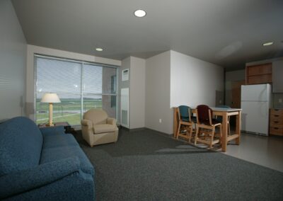 NDSU Living Learning Center common area - higher education facility design