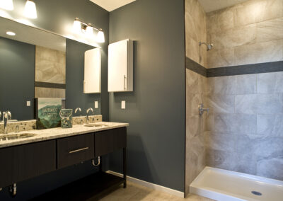 The Residence bathroom design - multi-family housing, Sioux Falls South Dakota