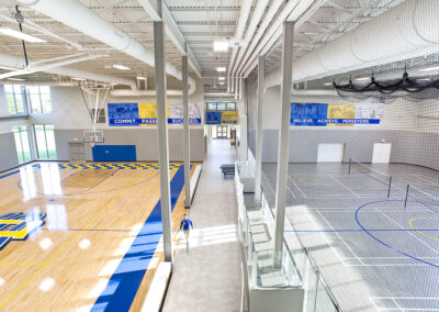 SDSU Wellness Center gymnasium - university athletics design, Brookings South Dakota