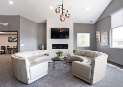 Graystone Apartments lobby- residential design, Sioux Falls SD