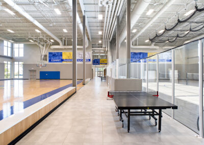 SDSU Wellness Center gymnasium - university athletics design, Brookings South Dakota