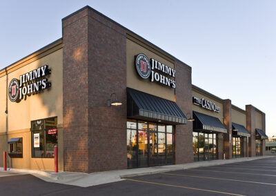 Bahnson Strip Mall exterior - commercial architect, Sioux Falls South Dakota