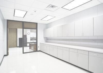 SDSU Clinical Learning Center interior - medical education architecture, Brookings SD