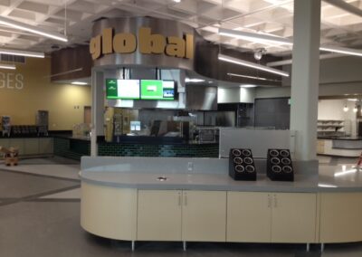 NDSU West Dining Center design - university dining facility, Fargo North Dakota
