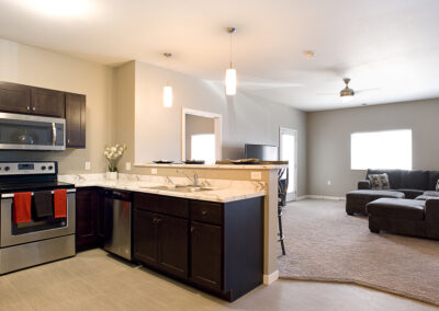Graystone Apartments unit interior - apartment architecture, Sioux Falls SD