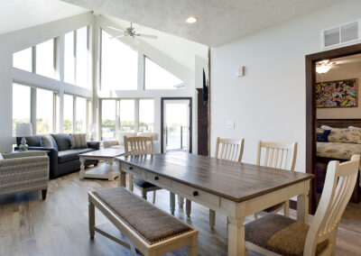 Bayside Condos living room design - apartment architecture, Arnold's Park Iowa