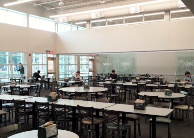 NDSU Dining Center interior space - educational facility design, Fargo ND