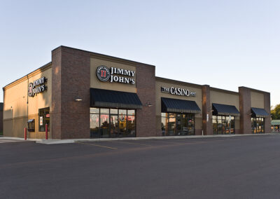 Bahnson Strip Mall exterior - tenant improvement and commercial building design, Sioux Falls SD
