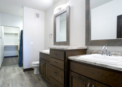Bayside Condos bathroom design - multifamily residential architecture, Arnold's Park