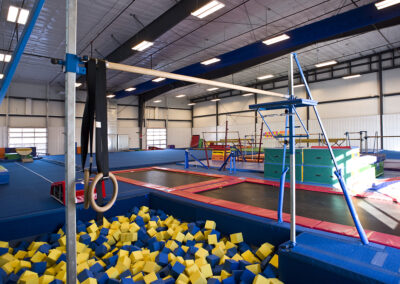 Wings Gymnastics interior - recreation center design, Sioux Falls SD