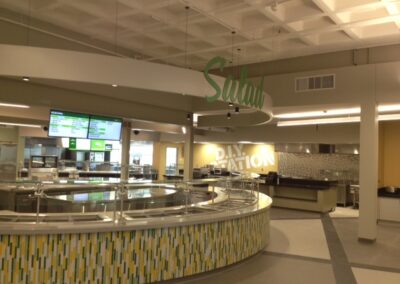 NDSU West Dining Center interior renovation - educational facility design, Fargo ND