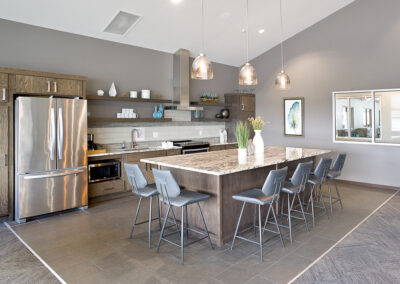 Graystone Apartments kitchen - multifamily housing architecture, South Dakota