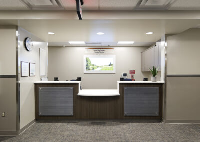 VA preoperative care patient area interior - healthcare renovation design, South Dakota