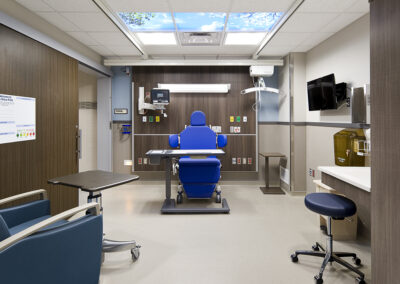 VA preoperative care exam room design - veterans healthcare interior, SD