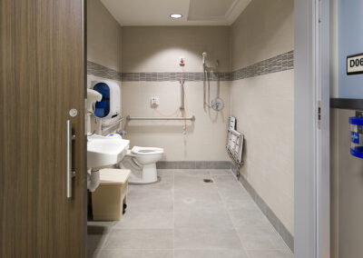 VA preoperative care corridor interior - veterans affairs healthcare architecture