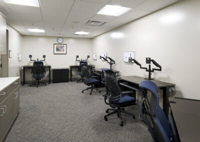 VA preoperative care prep area interior - healthcare architecture, Sioux Falls SD