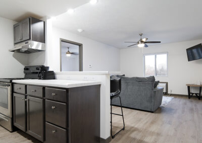 Floyd River Flats interior renovation - commercial building design, Sioux City Iowa