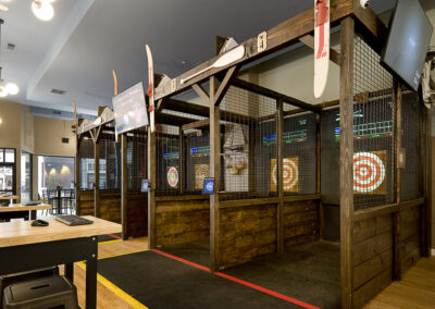 Hatch Montgomery Ward axe throwing - commercial building design, Sioux City IA