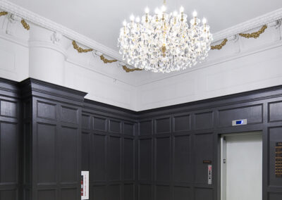 Benson Building dining area interior - historic preservation architecture and mixed-use design