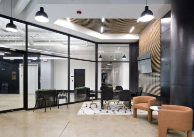 Benson Building hospitality space interior - preservation architecture and adaptive reuse