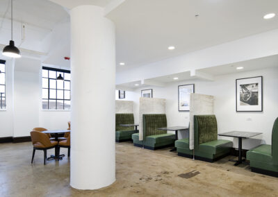 Benson Building residential common area - historic adaptive reuse architecture, Iowa
