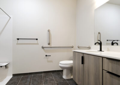 Benson Building bathroom - adaptive reuse and hospitality design