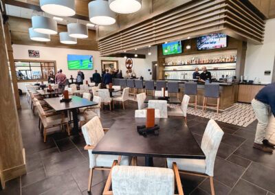 Elmwood Golf Course Clubhouse lounge interior - private club hospitality architecture, Sioux Falls SD