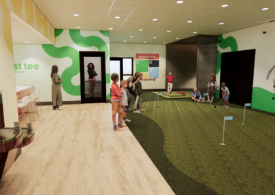 Youth golfers at First Tee Sioux Falls - recreation facility design and youth golf architecture, SD