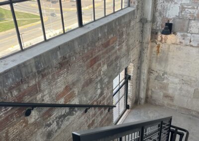 Benson Building staircase - adaptive reuse design and historic restoration, Iowa