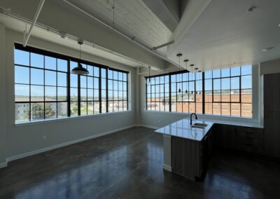 Benson Building kitchen area - historic building design, Sioux City